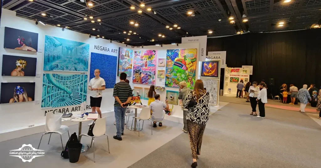 غرفه گروه نگارا در نمایشگاه هنر جهانی دبی 2024